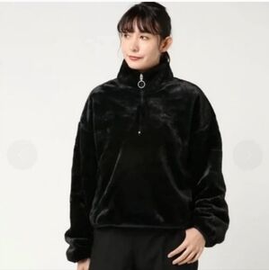 Puma Faux Fur Half-zip Jacket Size XS